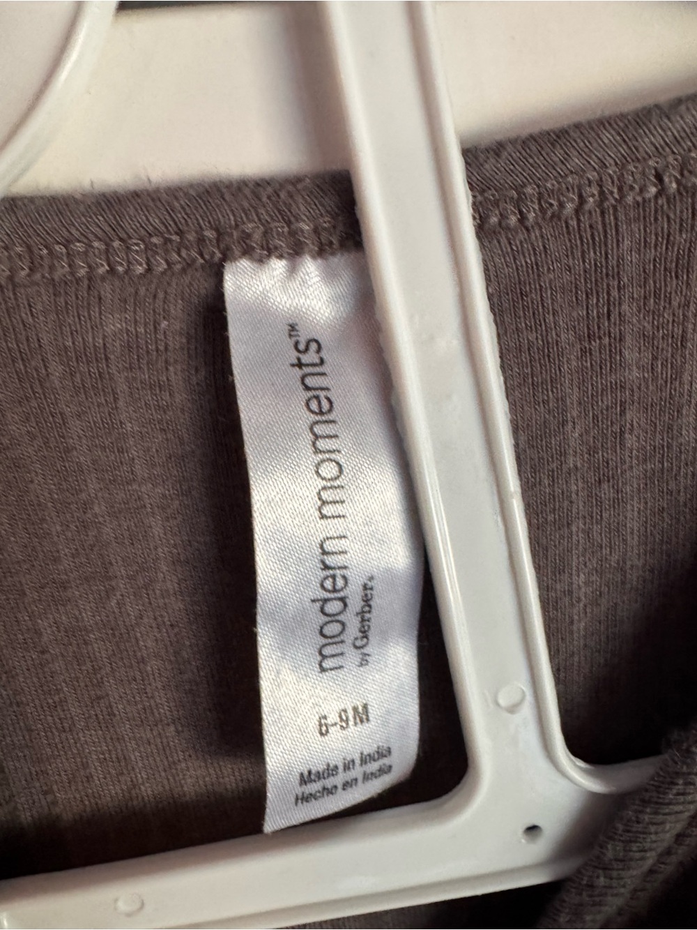 Gerber Ribbed Snap-Front Baby One-Piece - Gray - Picture 2 of 3